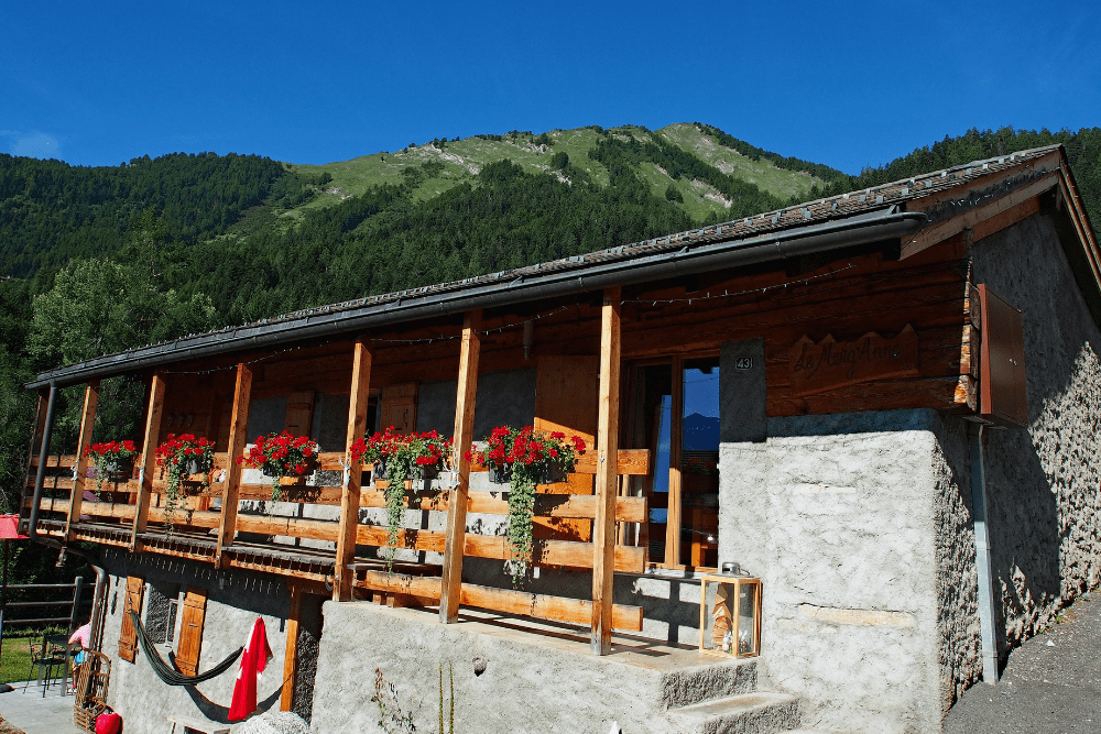 maison village Ovronnaz chalet typique quartier Morthey